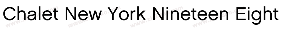 Chalet New York Nineteen Eighty字体转换